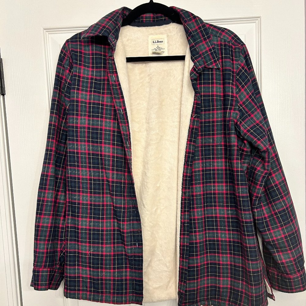L.L. Bean Sherpa-Lined Flannel Shirt